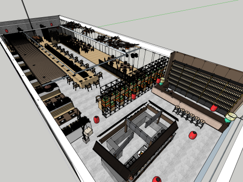 Chinese restaurant 3D Model