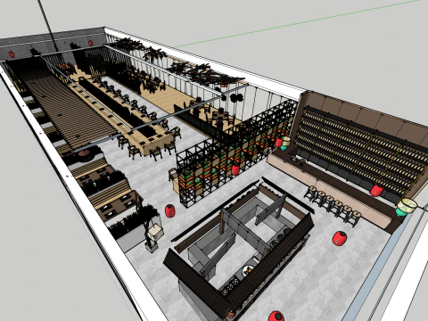 Chinese restaurant 3D Model