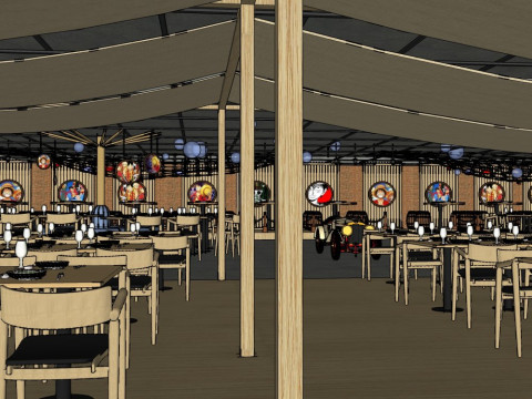One Piece themed restaurant 3D Model
