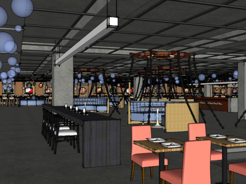 One Piece themed restaurant 3D Model