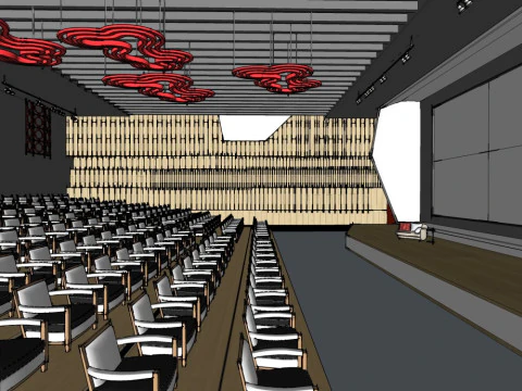 Lecture hall 3D Model