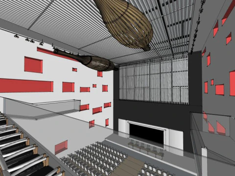 Lecture hall 3D Model