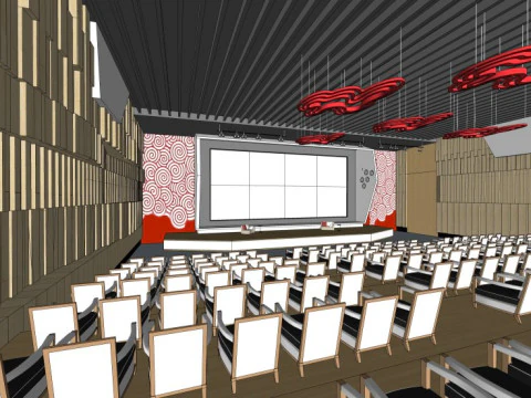 Lecture hall 3D Model
