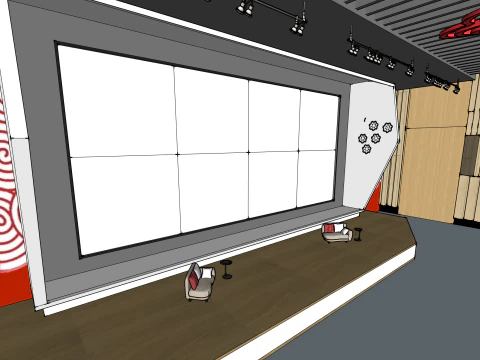 Lecture hall 3D Model