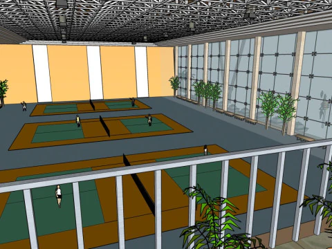 Тенісний зал 3D Модель