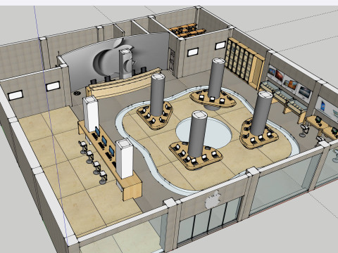 Tienda de experiencias de Apple Modelo 3D