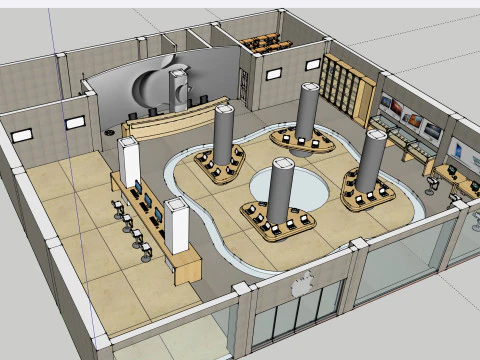 Apple Deneyim Mağazası 3D Model