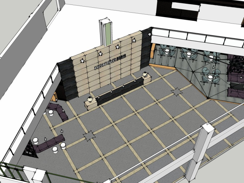 Hotel lobby 3D Model .c4d .max .obj .3ds .fbx .stl .blend 