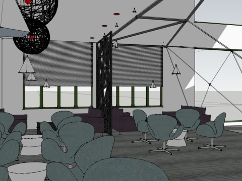 Hotel lobby 3D Model