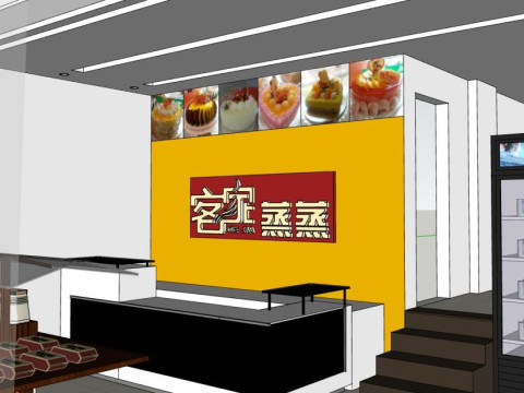 蛋糕店 3D 模型