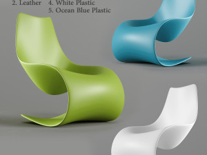s - shape chair Model 3D