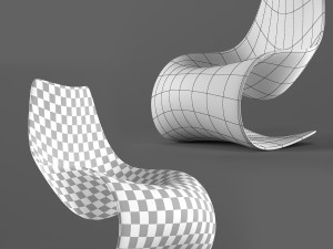 s - shape chair Model 3D