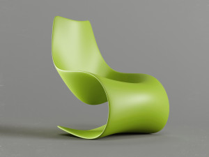 s - shape chair Model 3D