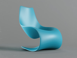s - shape chair Model 3D