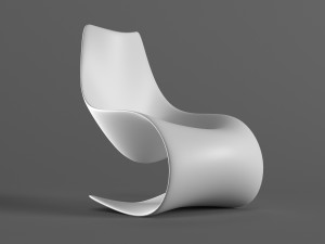 s - shape chair Model 3D