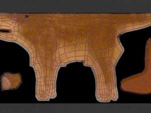 wolf rigged and game ready 3D Model