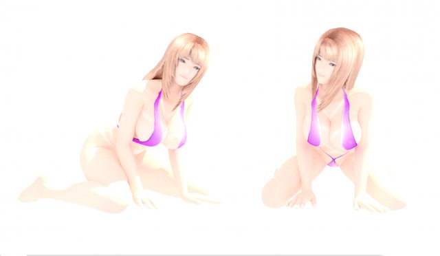 pretty girl high model 3D 模型 .c4d .max .obj .3ds .fbx .stl .blend 