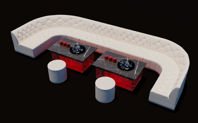 multi-seater sofa coffee table 3Dモデル .c4d .max .obj .3ds .fbx .stl .blend 