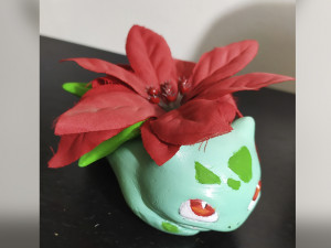 bulbasaur vase or brush holder Model Cetak 3D