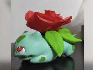 bulbasaur vase or brush holder Model Cetak 3D