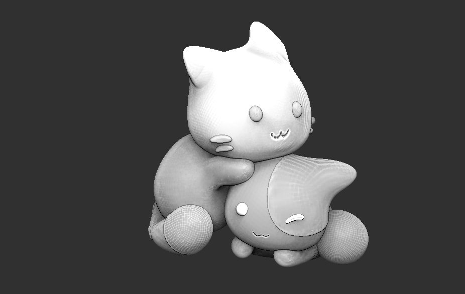 STL file KAWAII CAT FIGURE OR KEYCHAIN MODEL 🐱・3D print design to  download・Cults