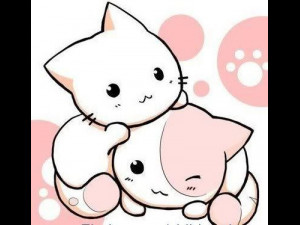 cats kawaii keychain Model do druku 3D