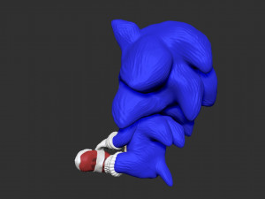 baby sonic sonic the movie 3d print model Modelo de Impressão 3D