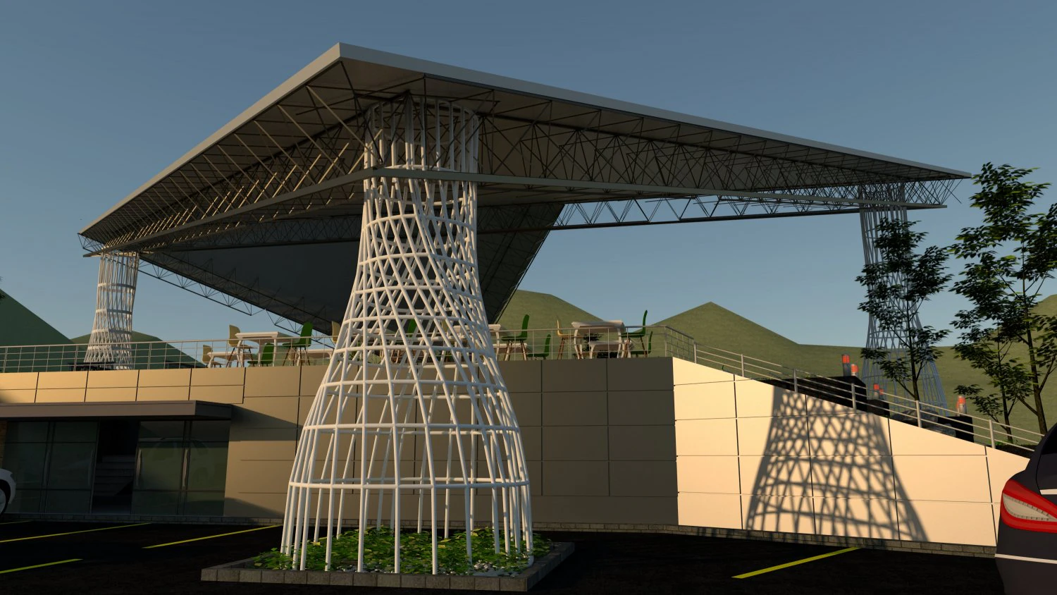 space cage 3D Model .c4d .max .obj .3ds .fbx .stl .blend