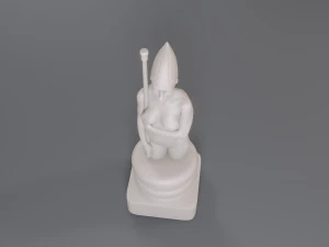 white chess female bishop 3D Print Model