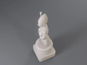 white chess female bishop 3D Print Model