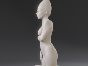 white chess female bishop 3D 프린트 모델