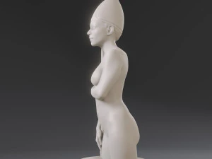 white chess female bishop 3D Print Model