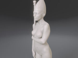 white chess female bishop 3D 프린트 모델