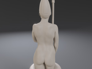 white chess female bishop 3D 프린트 모델