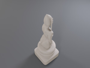 white chess female bishop 3D 프린트 모델