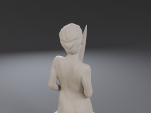 white chess female pawn 3Dプリントモデル