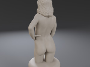 white chess female queen Modèles 3D en vedette