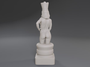 white chess female queen Modèles 3D en vedette
