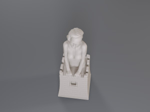 white chess female rook 3D 프린트 모델