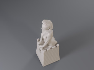 white chess female rook 3D 프린트 모델
