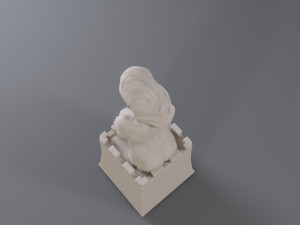 white chess female rook 3D 프린트 모델