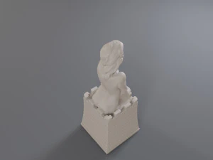 white chess female rook 3D Print Model
