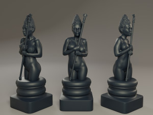 black chess female bishop 3D Print Model