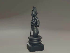 black chess female bishop 3D Print Model