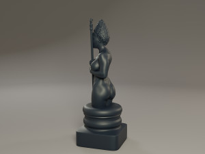 black chess female bishop Modelo de impresión 3D