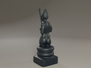black chess female bishop Modelo de impresión 3D