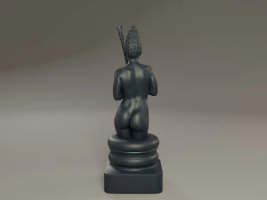 black chess female bishop 3D Print Model