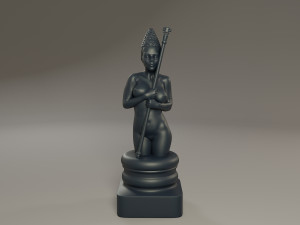 black chess female bishop Modelo de impresión 3D