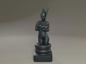 black chess female bishop 3D Print Model