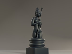 black chess female bishop Modelo de impresión 3D